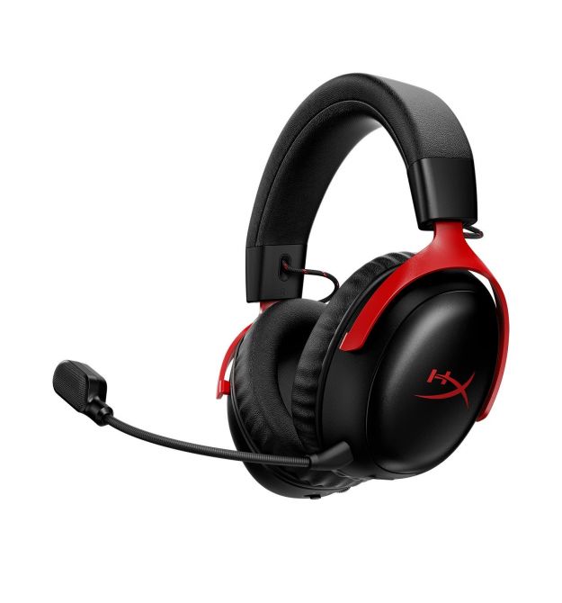 HyperX gaming headset Cloud III S, WL/USB-A/USB-C, black-red