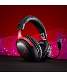 HyperX gaming headset Cloud III S, WL/USB-A/USB-C, black-red