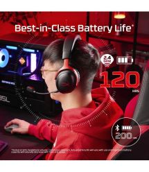 HyperX gaming headset Cloud III S, WL/USB-A/USB-C, black-red
