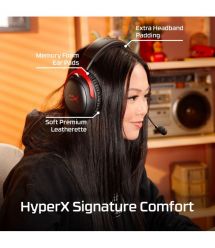 HyperX gaming headset Cloud III S, WL/USB-A/USB-C, black-red