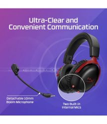 HyperX gaming headset Cloud III S, WL/USB-A/USB-C, black-red