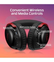 HyperX gaming headset Cloud III S, WL/USB-A/USB-C, black-red