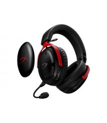 HyperX gaming headset Cloud III S, WL/USB-A/USB-C, black-red