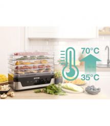 Gorenje Сушка для продуктов Gorenje 240Вт, поддонов - 5x2.8см, диаметр - 29см, макс - 75°С, электр.упр., белый