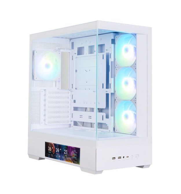 Zalman Корпус P40 DS без БП, 2xUSB3.0, 1x Type C, 3x120мм ARGB Reverse, 1x120мм ARGB, VGA 420мм, LCS ready, TG