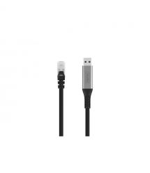 Digitus Кабель DIGITUS Ethernet USB-A - RJ45 CAT 6A S/FTP, 1 Gbit/s, 2m, LSZH