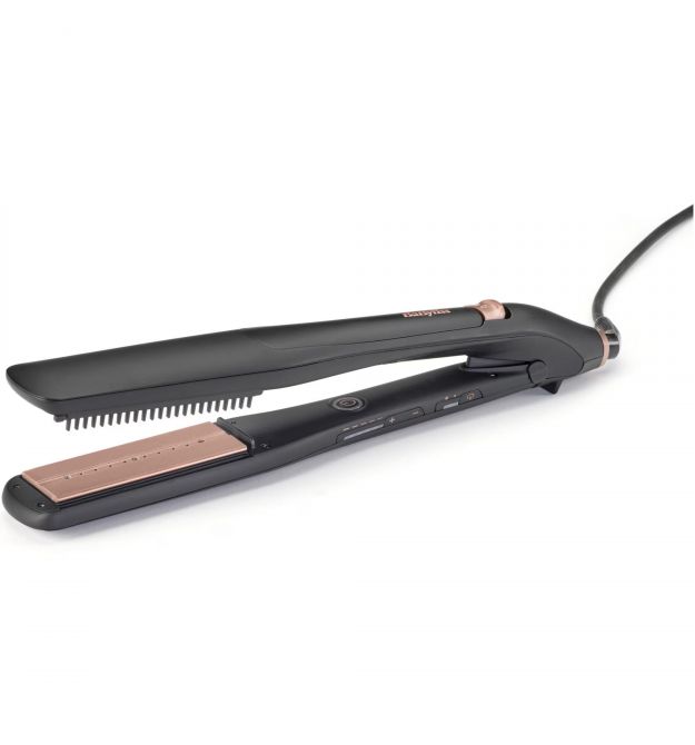 BaByliss Випрямитель Babyliss Steam Lux Styler, 56Вт, темп.режимов-5, 170-210 °C, термо коврик, керамика, черный