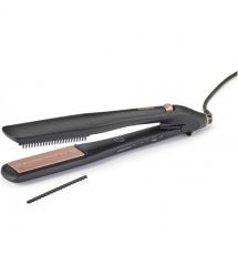BaByliss Випрямитель Babyliss Steam Lux Styler, 56Вт, темп.режимов-5, 170-210 °C, термо коврик, керамика, черный