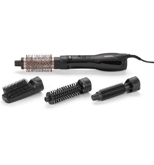 BaByliss Фен-щетка Smooth Finish, 1200Вт, режимов-3, хол. обдув, иониз-я, , керамика, черный