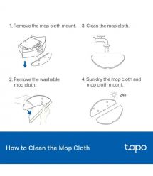 TP-Link TAPO RVA301 Robot Vacuum Washable Mop Cloth (5 Pcs)