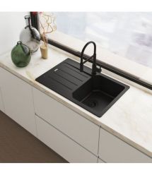 Franke Sink tap Lina Semi Pro, spout lenght- 218mm, shower, swivel, 1-handle, matt black