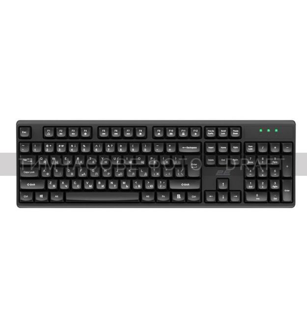 2E Membrane keyboard KS131 104key, USB-A, EN/UK, black