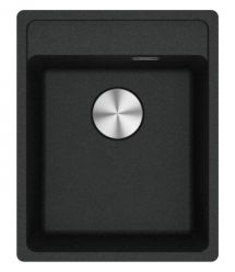 Franke Kitchen sink Maris, fragranite, rectang, no drainboard, 410х510х200mm, bowl - 1, built-in, MRG 610-37 TL, onyx