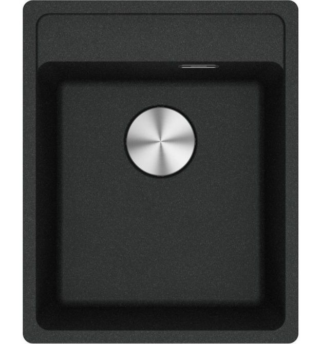 Franke Kitchen sink Maris, fragranite, rectang, no drainboard, 410х510х200mm, bowl - 1, built-in, MRG 610-37 TL, onyx