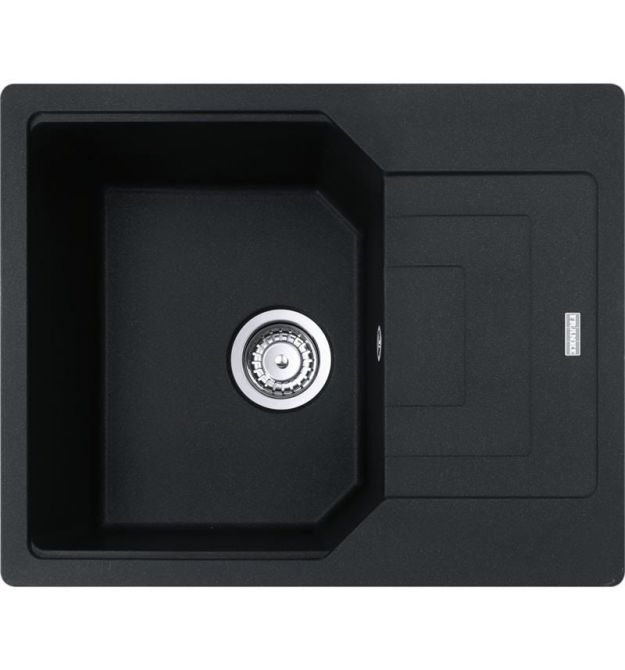 Franke Kitchen sink Urban, fragranite, rectang., with drainboard, 620х500х220mm, bowl - 1, built-in, UBG 611-62, onyx