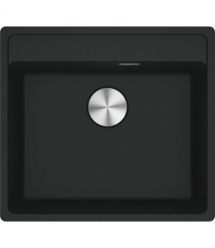 Franke Kitchen sink Maris, fragranite, rectang, no drainboard, 560х510х200mm, bowl - 1, built-in, MRG 610-52 TL, matt black