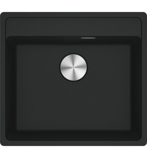 Franke Kitchen sink Maris, fragranite, rectang, no drainboard, 560х510х200mm, bowl - 1, built-in, MRG 610-52 TL, matt black
