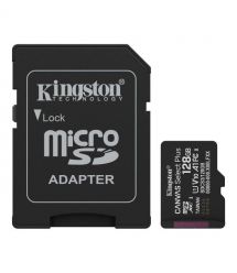 Kingston Карта памяти Kingston microSD 128GB C10 UHS-I A1 V10 R150MB/s + SD