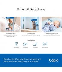TP-Link IP-camera Tapo C230 3MP N300 microSD motion detection 360° mic
