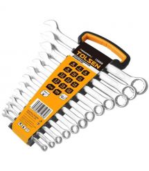 Tolsen combination wrenches, set of 12, 6-22mm, CrV