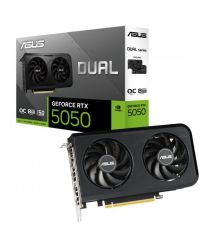 ASUS Graphic Card GeForce RTX 5050 8 GB GDDR6 OC DUAL-RTX5050-O8G