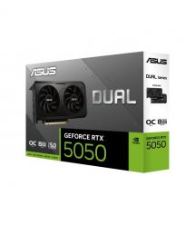 ASUS Graphic Card GeForce RTX 5050 8 GB GDDR6 OC DUAL-RTX5050-O8G