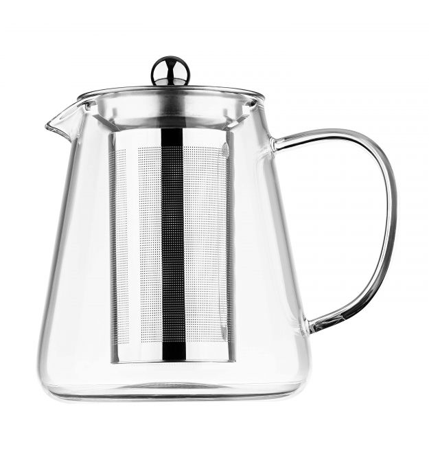 ARDESTO Заварник Gemini Milano 950мл, боросиликатное стекло, нержавеющая сталь, прозрачный