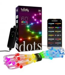 Twinkly Garland Smart LED Dots Lights RGB 60 IP20 3m transparent cable
