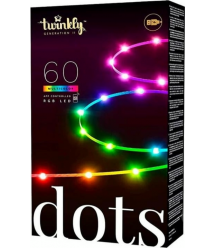 Twinkly Garland Smart LED Dots Lights RGB 60 IP20 3m transparent cable