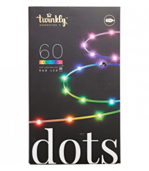 Twinkly Garland Smart LED Dots Lights RGB 60 IP20 3m transparent cable