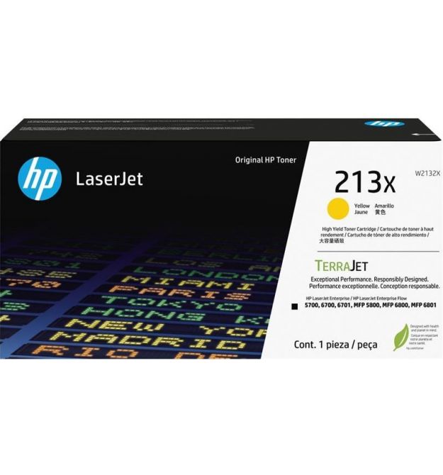 HP Картридж HP 213X CLJ Ent 5700/6700/6701, MFP 5800/6800 Yellow (6000 стор)