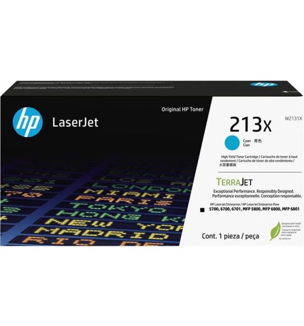 HP Картридж HP 213X CLJ Ent 5700/6700/6701, MFP 5800/6800 Cyan (6000 стор)