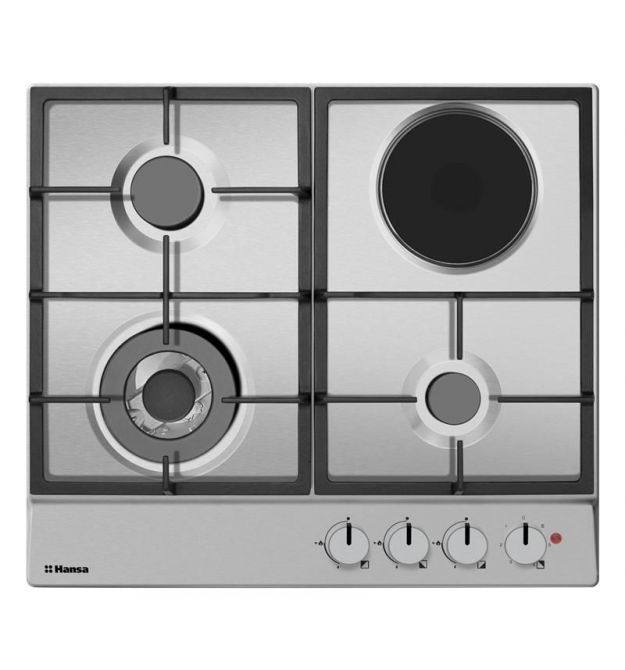 Hansa Hob combined (3 gas + 1 electrical), 59cm, steel