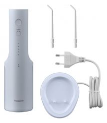 Panasonic Ирригатор Panasonic портативний, чаша 200 мл, Li-ion аккум. в компл., 2 насадки, светло голубой