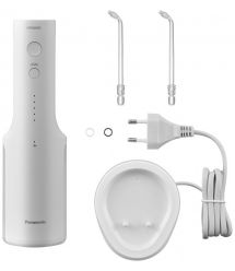Panasonic Ирригатор Panasonic портативний, чаша 200 мл, Li-ion аккум. в компл., 2 насадки, белый