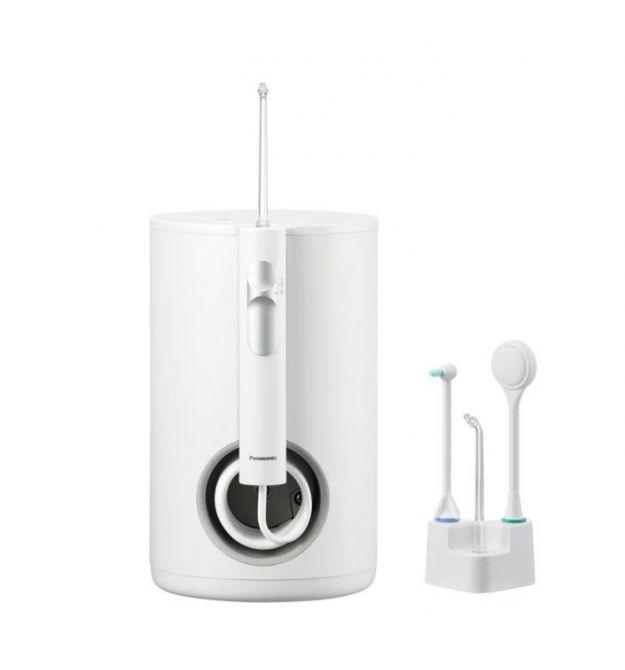 Panasonic Ирригатор Panasonic стационарный, чаша 600 мл, от сети , 4 насадки, белый