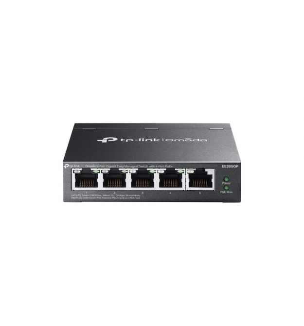 TP-Link Switch ES205GP 5xGE (4xPoE), 65.2W, WebSmart