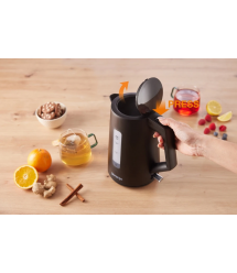 Gorenje Electric kettle, 1,7L, Strix, black matte
