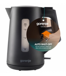 Gorenje Electric kettle, 1,7L, Strix, black matte
