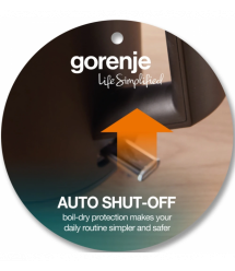 Gorenje Electric kettle, 1,7L, Strix, black matte