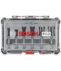 Bosch Набор пазовых фрез Bosch Professional 8мм 6шт