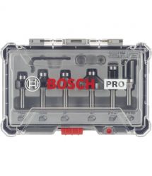 Bosch Набор кромочных фасонных фрез Bosch Professional 8мм 6шт