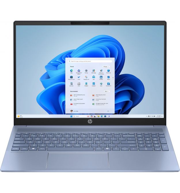 HP Ноутбук HP OmniBook 5 16-af1018ua 16" 2K IPS AG, Intel U7-255U, 16GB, F512GB, UMA, DOS, блакитний