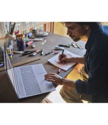 HP Ноутбук HP OmniBook 5 16-af1018ua 16" 2K IPS AG, Intel U7-255U, 16GB, F512GB, UMA, DOS, блакитний