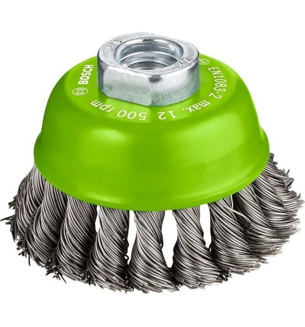 Bosch Professional stainless cup brush 75mm 0.5mm M14