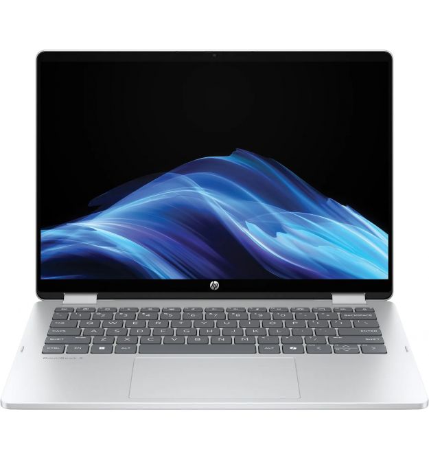 HP Ноутбук HP OmniBook 5 Flip x360 14" 2K IPS Touch, Intel 3-100U, 8GB, F512GB, UMA, DOS, сріблястий