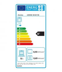 Electrolux Духовой шкаф электрический, 72л, A+, дисплей, конвекция, телескопические направляющие, черный