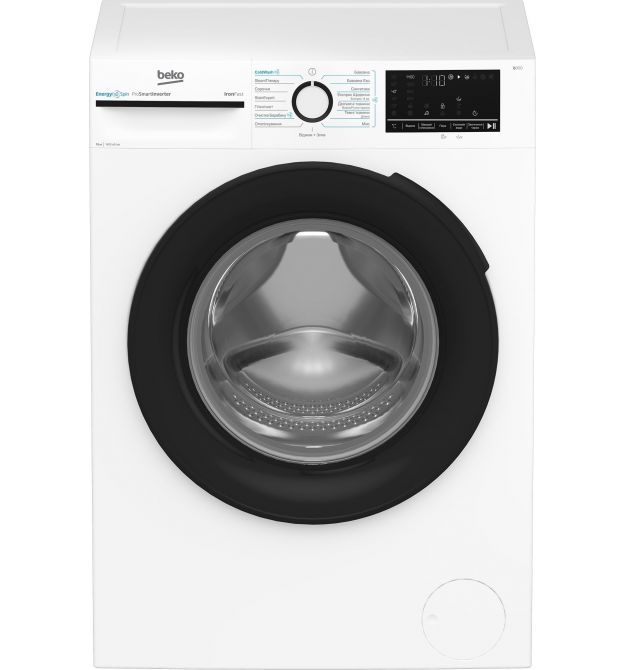 Beko Стиральная машина фронтальная, 10кг, 1400, A+++, 58см, дисплей, инвертор, пар, белый