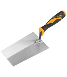 Tolsen square trowel, 1.4mm, 160x110x85mm, rubber handle, metal