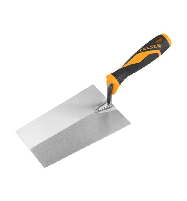 Tolsen square trowel, 1.4mm, 160x110x85mm, rubber handle, metal